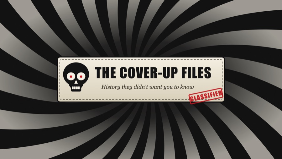 Original black-and-white spiral cover of The Cover-Up Files